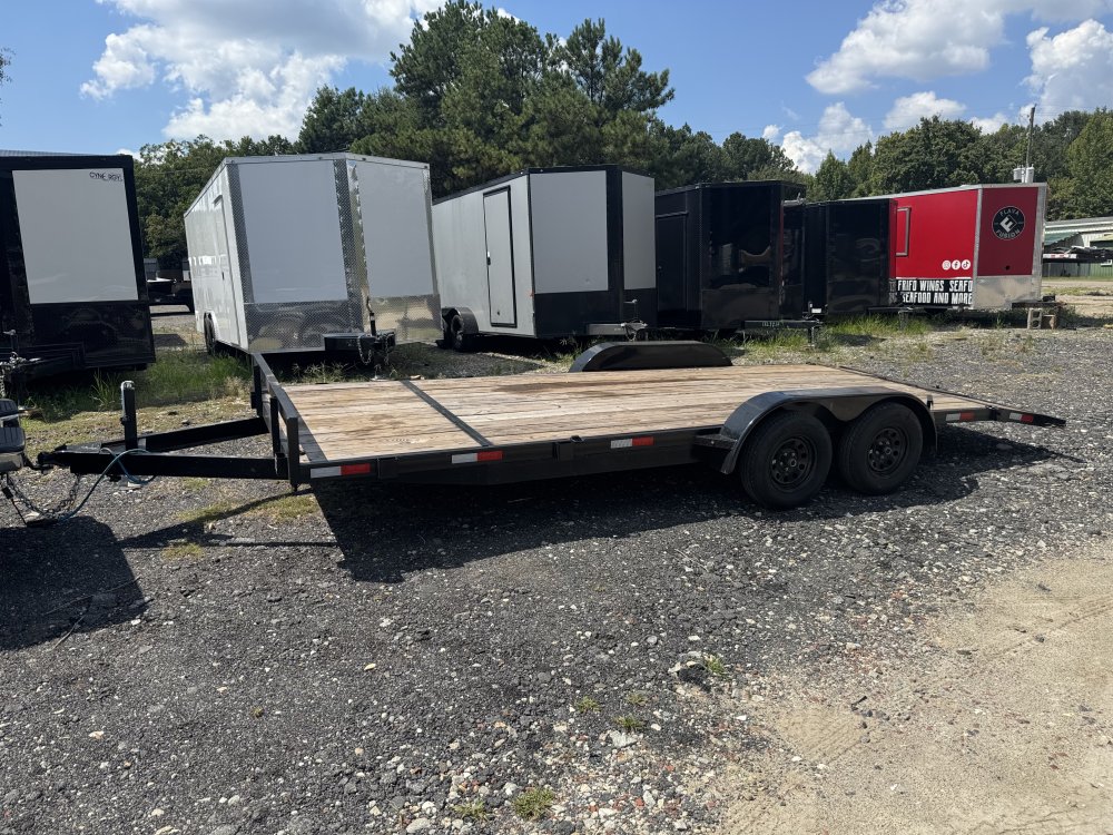 7'x20' Tuff Dawg Flatbed Car Hauler