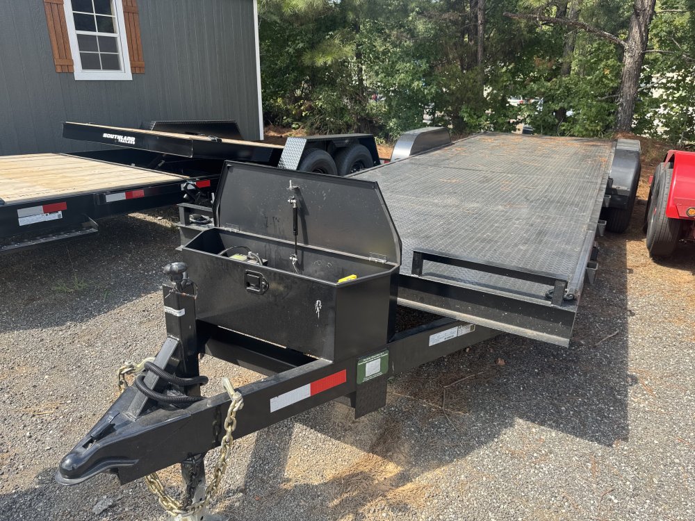 7'x24' Top Tier Trailers Flatbed Car Hauler