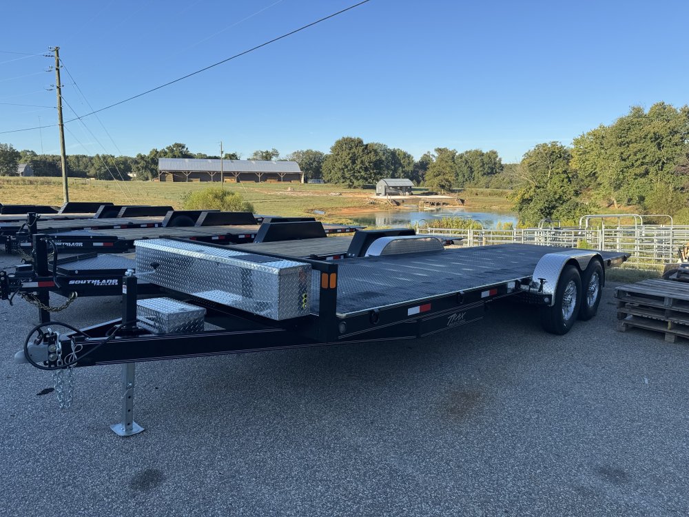 7'x24' -7K Axles TRAX Flatbed Car Hauler