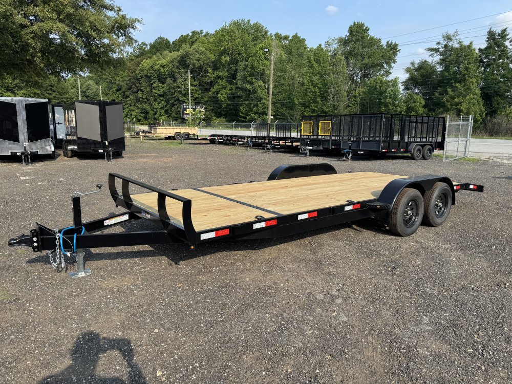 7'x20' Tuff Dawg Flatbed Car Hauler