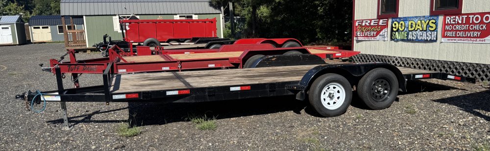 7'x20' Tuff Dawg Flatbed Car Hauler