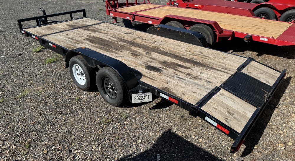 7'x20' Tuff Dawg Flatbed Car Hauler