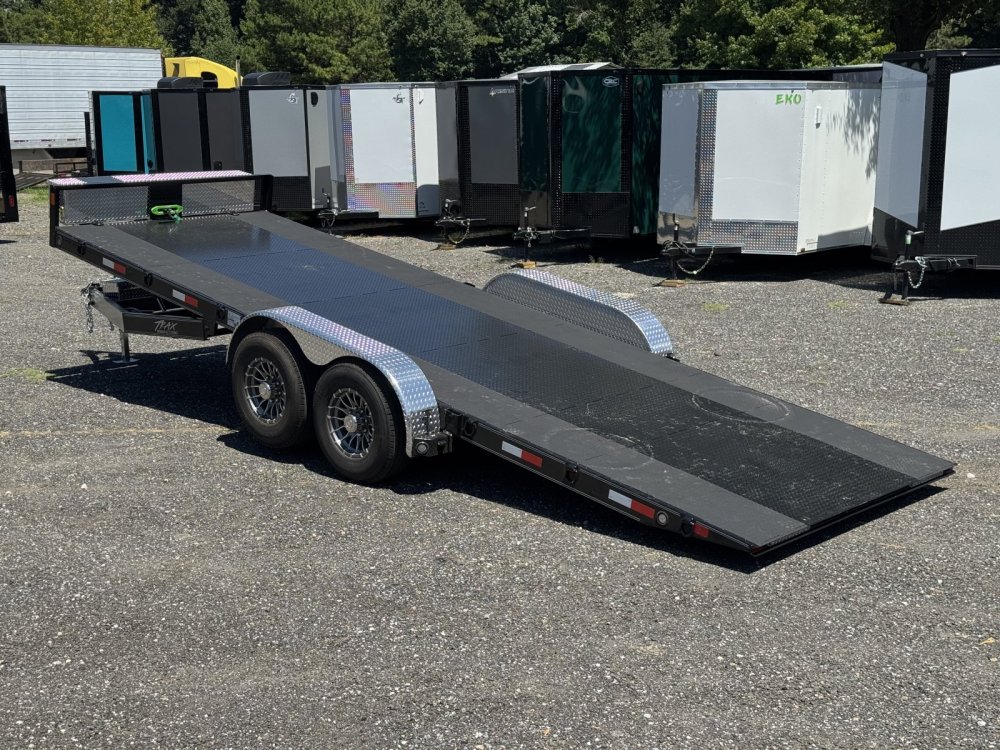 7'x22' TRAX Flatbed Car Hauler