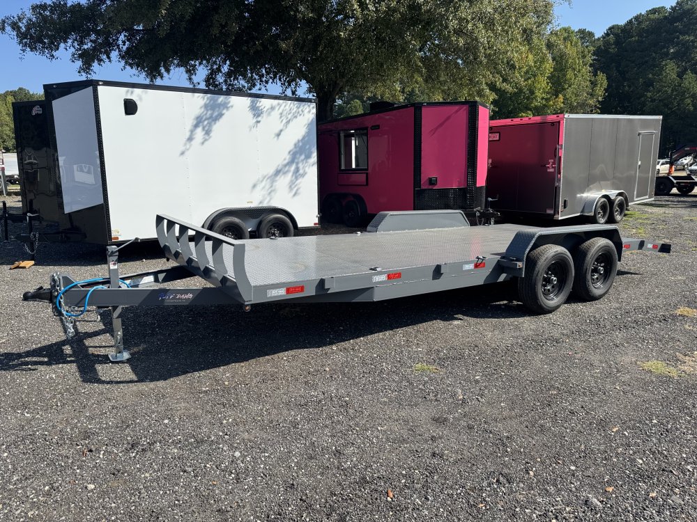 7'x20' Tuff Dawg Flatbed Car Hauler