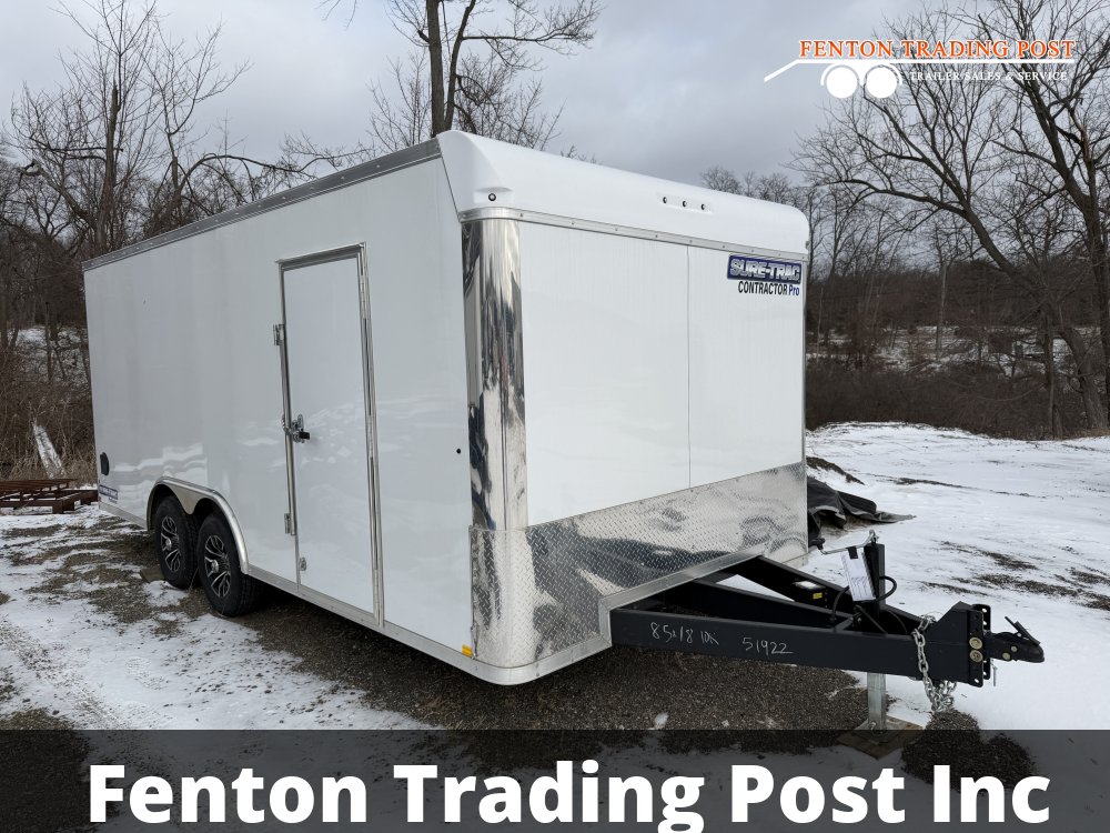 Used Sure-Trac 8.5x18 10K Contractor Pro Enclosed - STBNCP10218TA-100 Enclosed Cargo