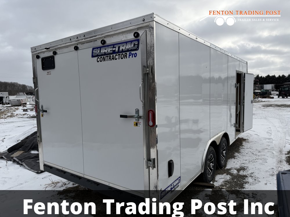 Used Sure-Trac 8.5x18 10K Contractor Pro Enclosed - STBNCP10218TA-100 Enclosed Cargo