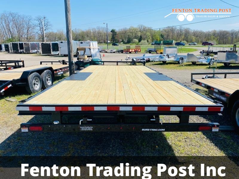 Sure-Trac 8.5x20 10K Low-Profile Flat Deck - ST10220TDO2A-B-100 Deckover Equipment