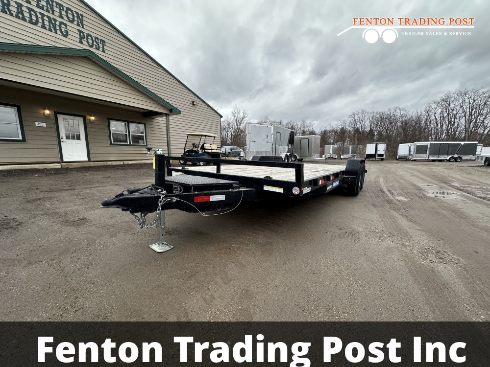 Used Sure-Trac 7x20 10K C-Channel Car Hauler - ST8220CHW-B-100 Flatbed Car Hauler