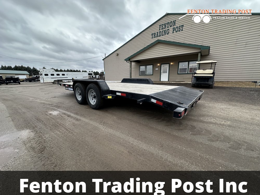 Used Sure-Trac 7x20 10K C-Channel Car Hauler - ST8220CHW-B-100 Flatbed Car Hauler