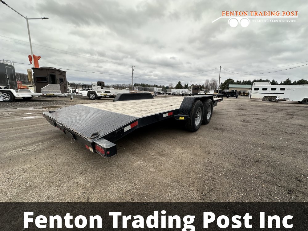 Used Sure-Trac 7x20 10K C-Channel Car Hauler - ST8220CHW-B-100 Flatbed Car Hauler