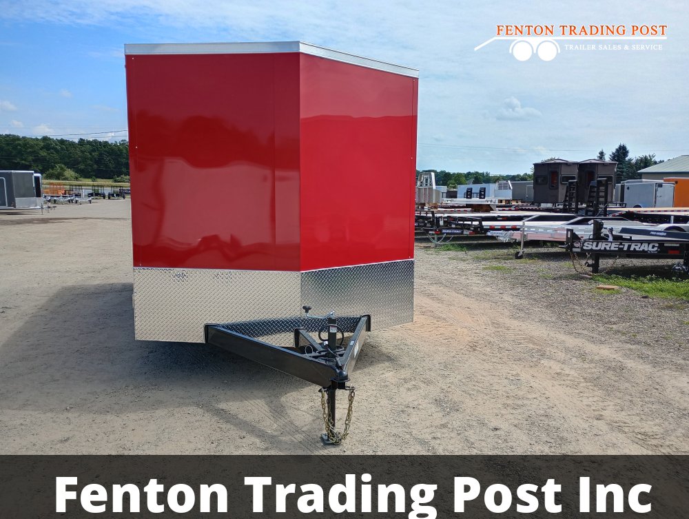 Legend 8.5x22 10K Cyclone (8.5x20' Box + 2' V-Nose) - 8.5X22STVTA52 Enclosed Car Hauler
