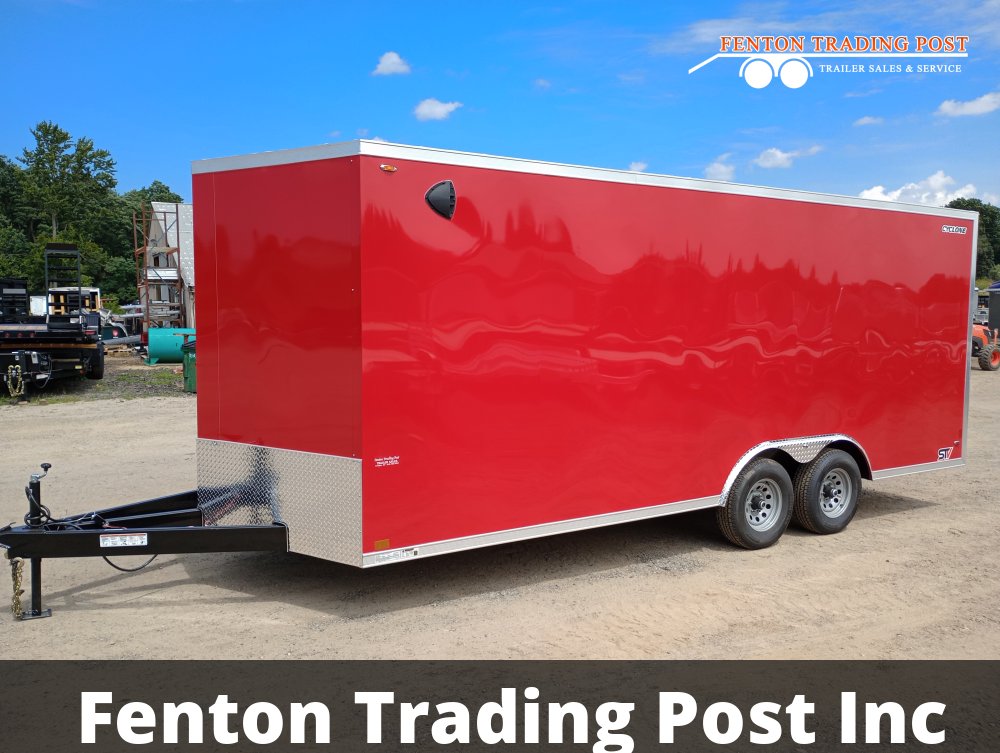 Legend 8.5x22 10K Cyclone (8.5x20' Box + 2' V-Nose) - 8.5X22STVTA52 Enclosed Car Hauler