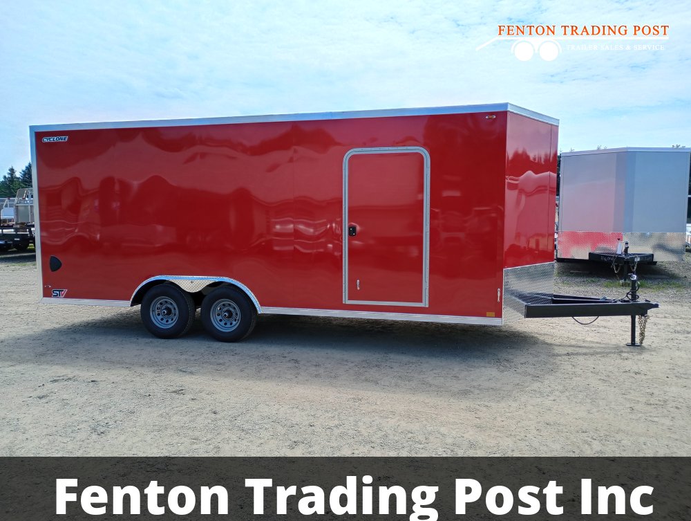 Legend 8.5x22 10K Cyclone (8.5x20' Box + 2' V-Nose) - 8.5X22STVTA52 Enclosed Car Hauler