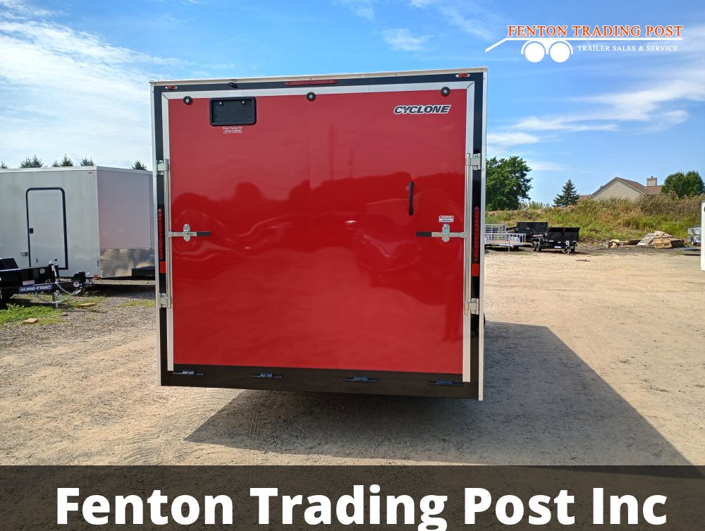 Legend 8.5x22 10K Cyclone (8.5x20' Box + 2' V-Nose) - 8.5X22STVTA52 Enclosed Car Hauler