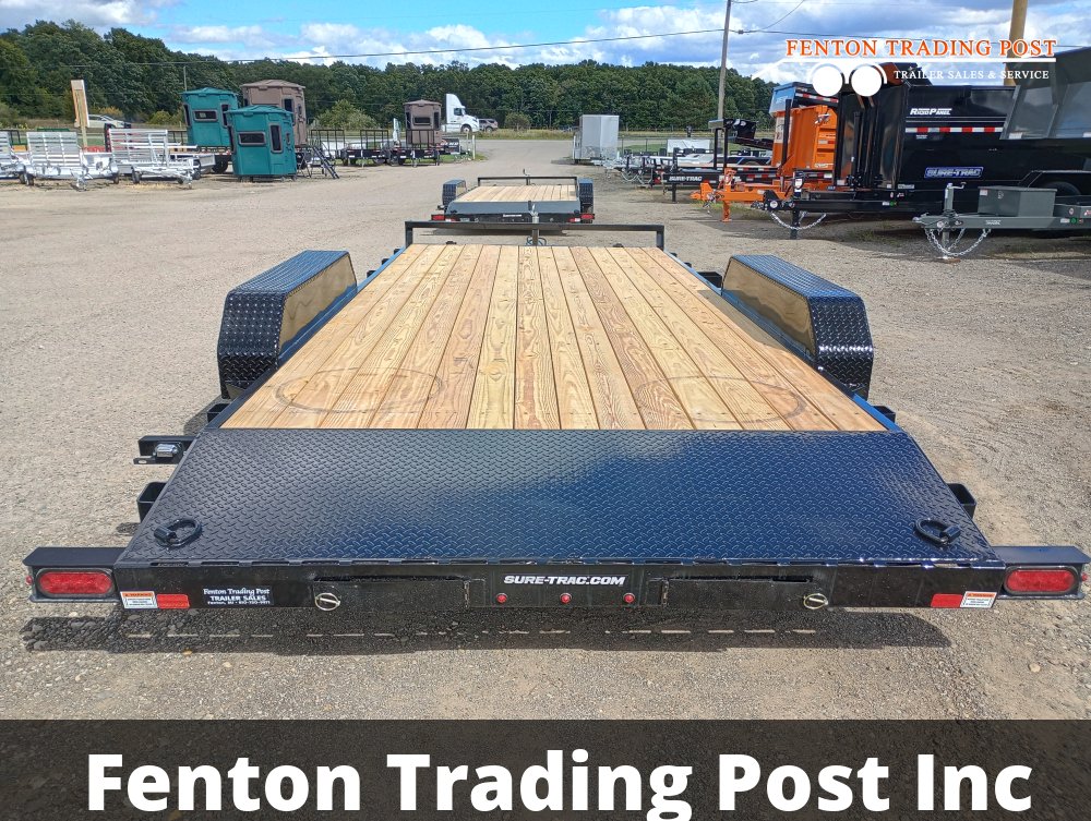 Sure-Trac 7x18 7K C-Channel Car Hauler - ST8218CHW-B-070 Flatbed Car Hauler