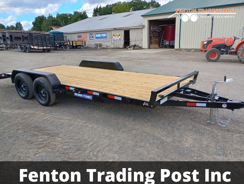 Sure-Trac 7x18 7K C-Channel Car Hauler - ST8218CHW-B-070 Flatbed Car Hauler