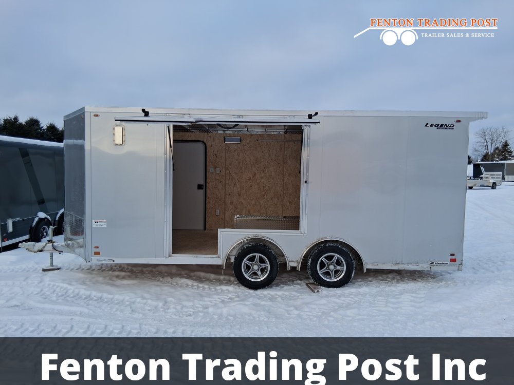 Legend 8x21 Flat-Top V-Nose (8x18' Box + 3' V-Nose) - 8X21FTVTA35 Enclosed Cargo