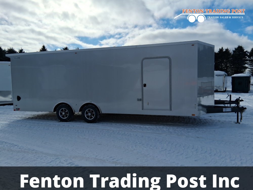 Legend 8.5x26 10K Cyclone (8.5x24' Box + 2' V-Nose) - 8.5X26STVTA52 Enclosed Car Hauler