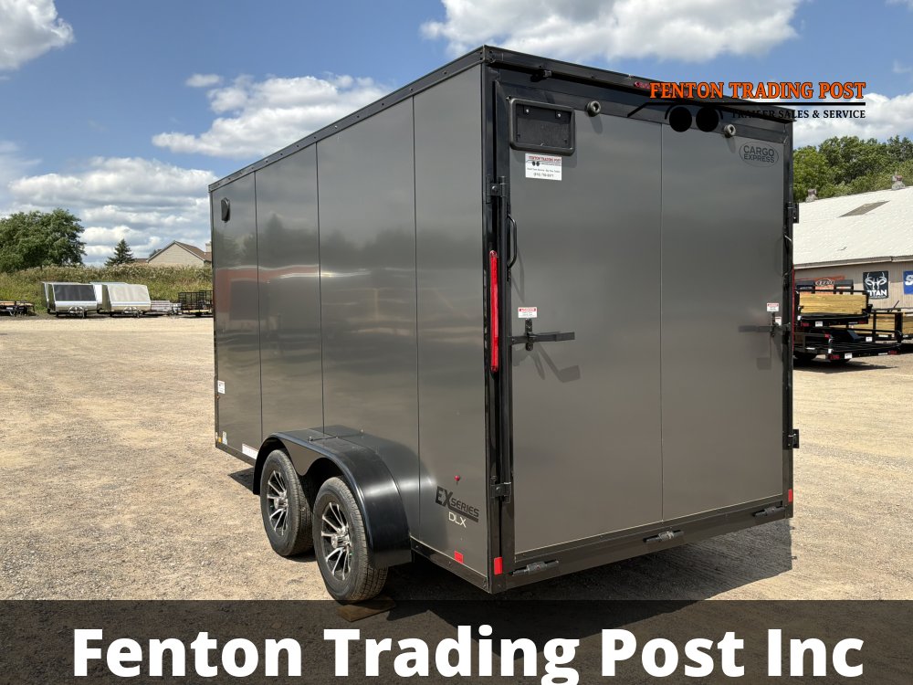 Cargo Express KE-DX8414-070 7X14 Flat Top V-Nose Enclosed Cargo