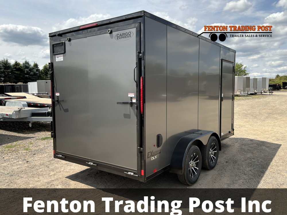 Cargo Express KE-DX8414-070 7X14 Flat Top V-Nose Enclosed Cargo