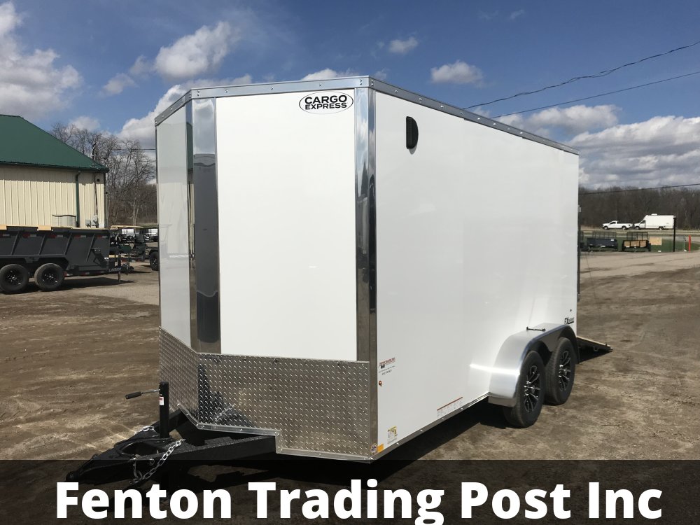 Cargo Express 7x14 EX DLX Flat Top V-Nose Enclosed Cargo