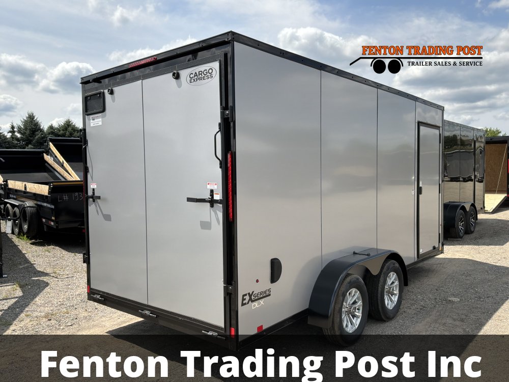 Cargo Express KE-DX8416-070 7X16 Flat Top V-Nose Enclosed Cargo