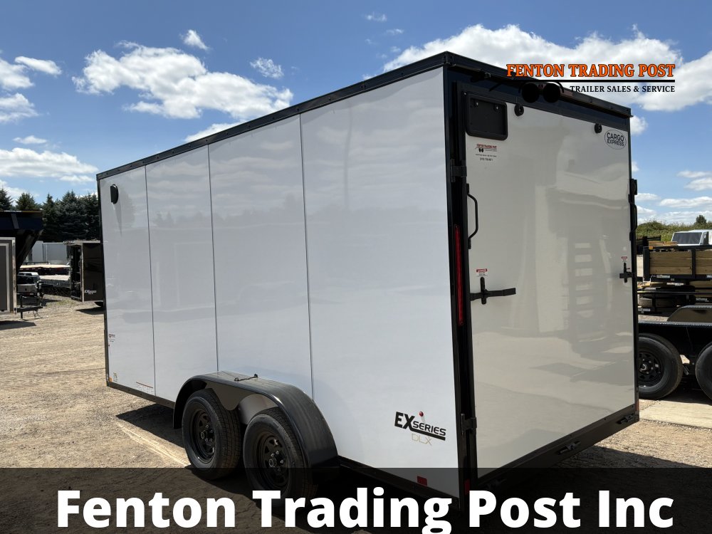 Cargo Express 7x16 EX DLX Flat Top V-Nose Enclosed Cargo