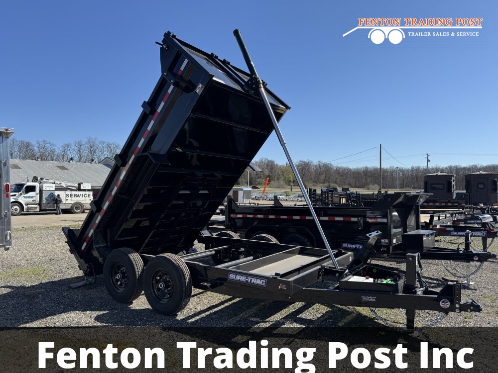 Sure-Trac 7x12 14K Telescopic Dump - ST8212TLDD-B-140 Dump