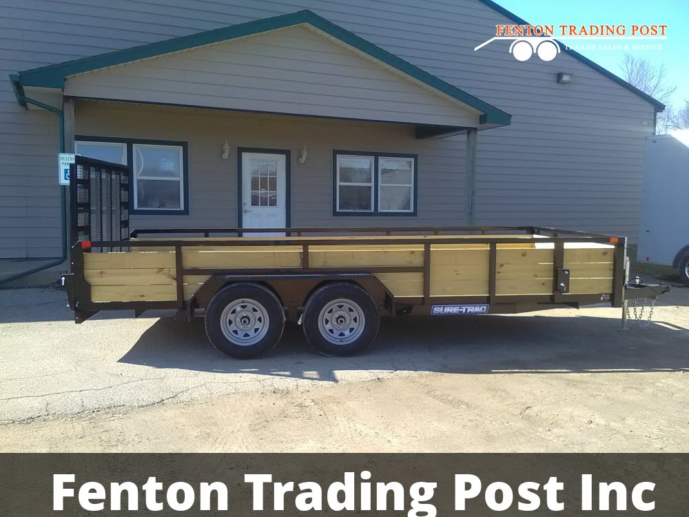 Sure-Trac 7x16 3-Board High Side Utility Trailer - ST8216HSTT-B-070 Utility