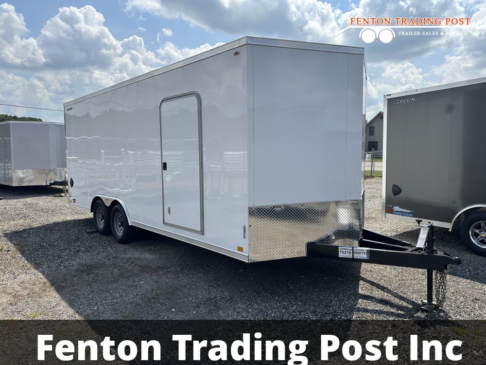 Legend 8.5x22 10K Cyclone (8.5x20' Box + 2' V-Nose) - 8.5X22STVTA52 Enclosed Car Hauler