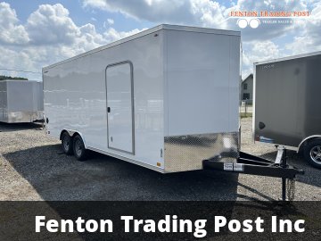 Legend 8.5x22 10K Cyclone (8.5x20' Box + 2' V-Nose) - 8.5X22STVTA52 Enclosed Car Hauler