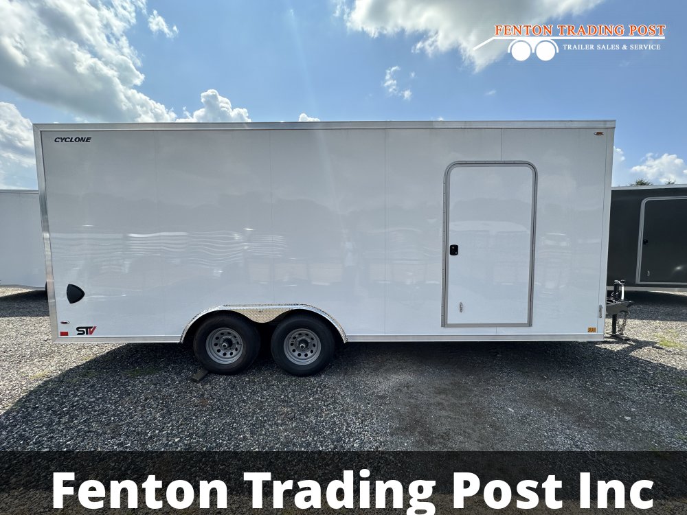 Legend 8.5x22 10K Cyclone (8.5x20' Box + 2' V-Nose) - 8.5X22STVTA52 Enclosed Car Hauler