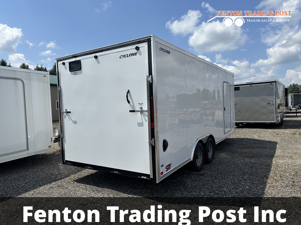 Legend 8.5x22 10K Cyclone (8.5x20' Box + 2' V-Nose) - 8.5X22STVTA52 Enclosed Car Hauler