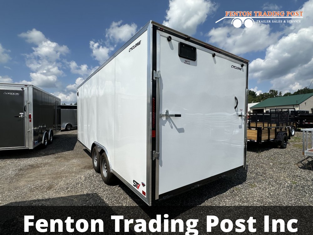 Legend 8.5x22 10K Cyclone (8.5x20' Box + 2' V-Nose) - 8.5X22STVTA52 Enclosed Car Hauler