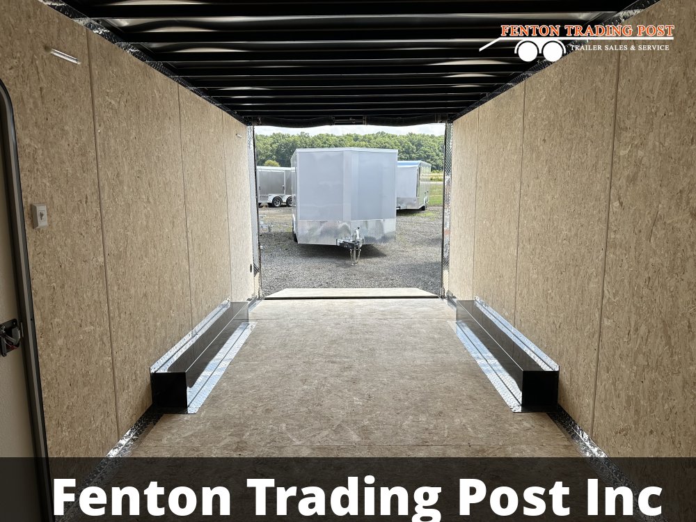 Legend 8.5x22 10K Cyclone (8.5x20' Box + 2' V-Nose) - 8.5X22STVTA52 Enclosed Car Hauler