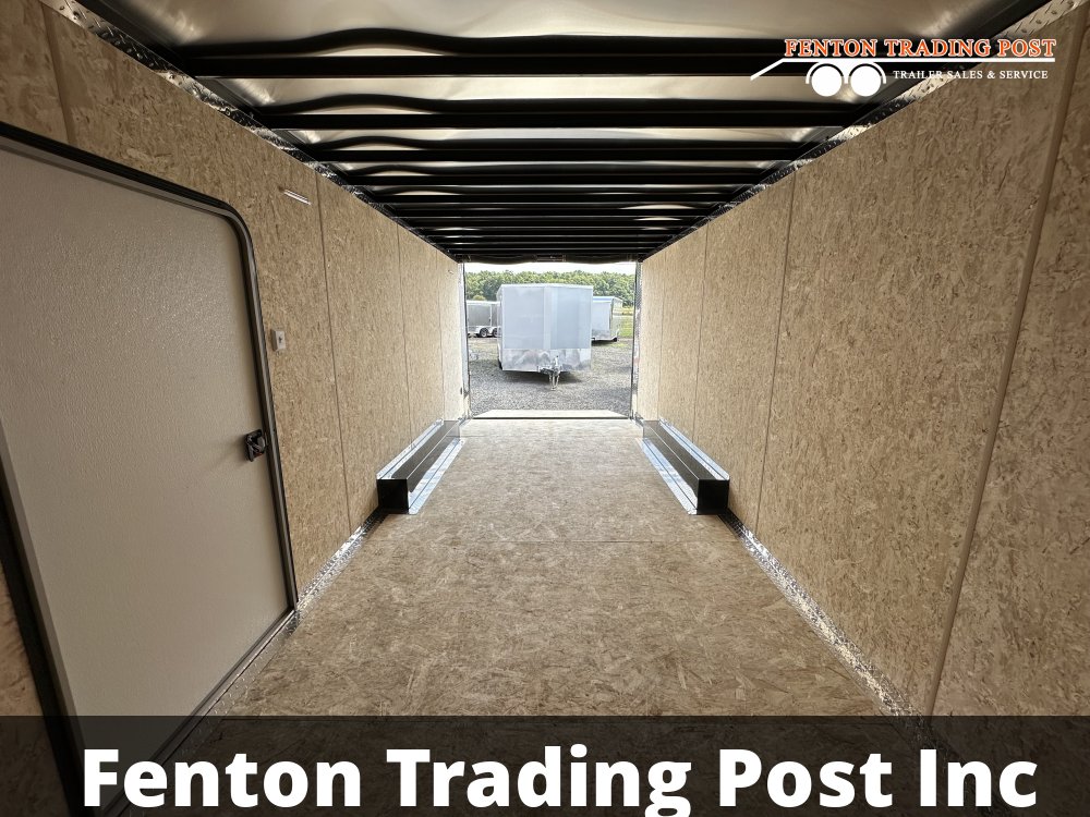 Legend 8.5x22 10K Cyclone (8.5x20' Box + 2' V-Nose) - 8.5X22STVTA52 Enclosed Car Hauler