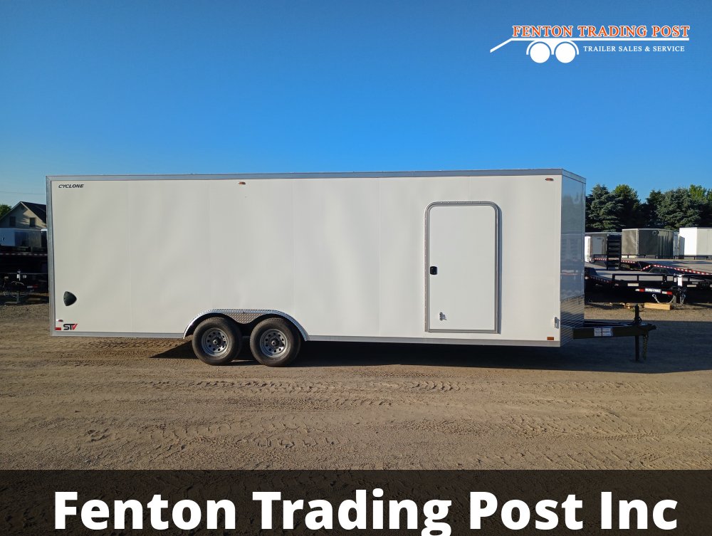 Legend 8.5x26 10K Cyclone (8.5x24' Box + 2' V-Nose) - 8.5X26STVTA52 Enclosed Car Hauler