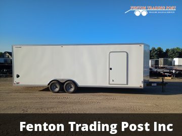Legend 8.5x26 10K Cyclone (8.5x24' Box + 2' V-Nose) - 8.5X26STVTA52 Enclosed Car Hauler