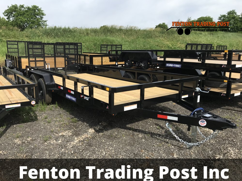 Sure-Trac STUTT8218-BP-100 - 7x18 10K Tube Top Utility with Beavertail