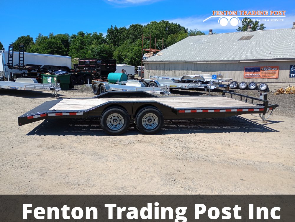 Sure-Trac 8.5x20 10K Full-Width Car Hauler - ST10220FWCH-B-100 Flatbed Car Hauler