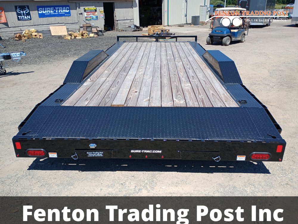 Sure-Trac 8.5x20 10K Full-Width Car Hauler - ST10220FWCH-B-100 Flatbed Car Hauler