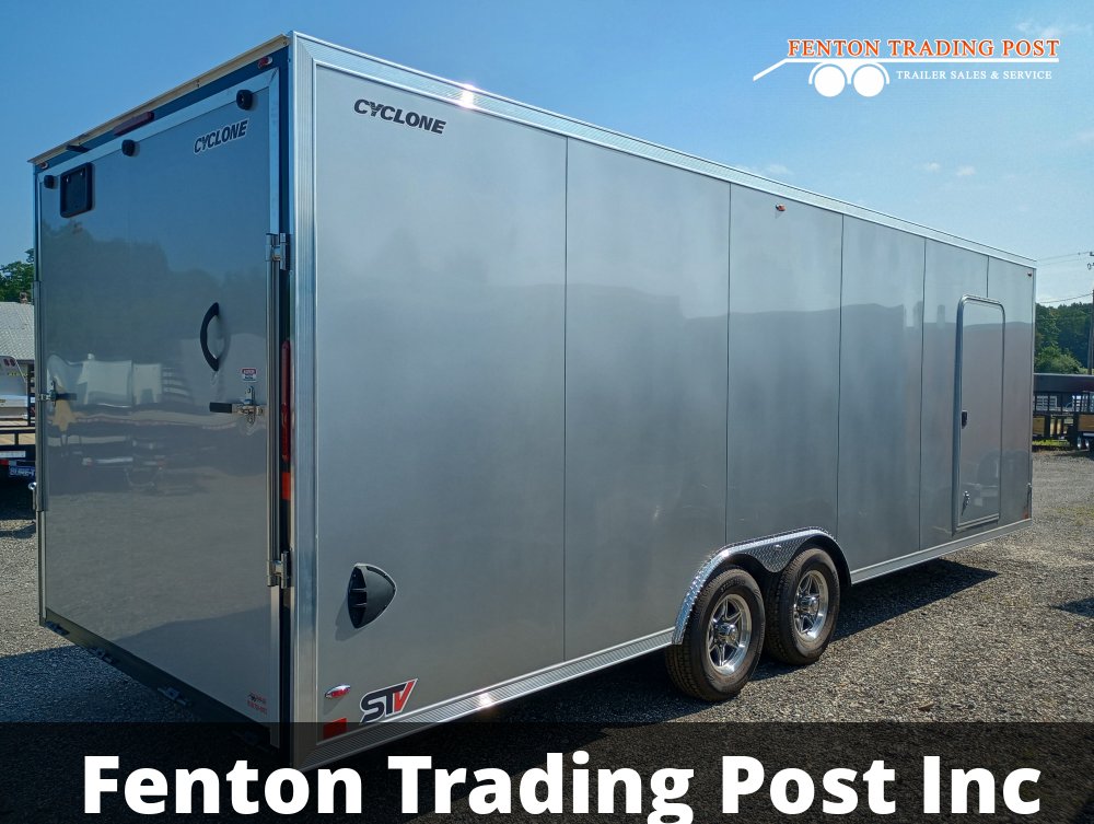 Legend 8.5x26 10K Cyclone (8.5x24' Box + 2' V-Nose) - 8.5X26STVTA52 Enclosed Car Hauler