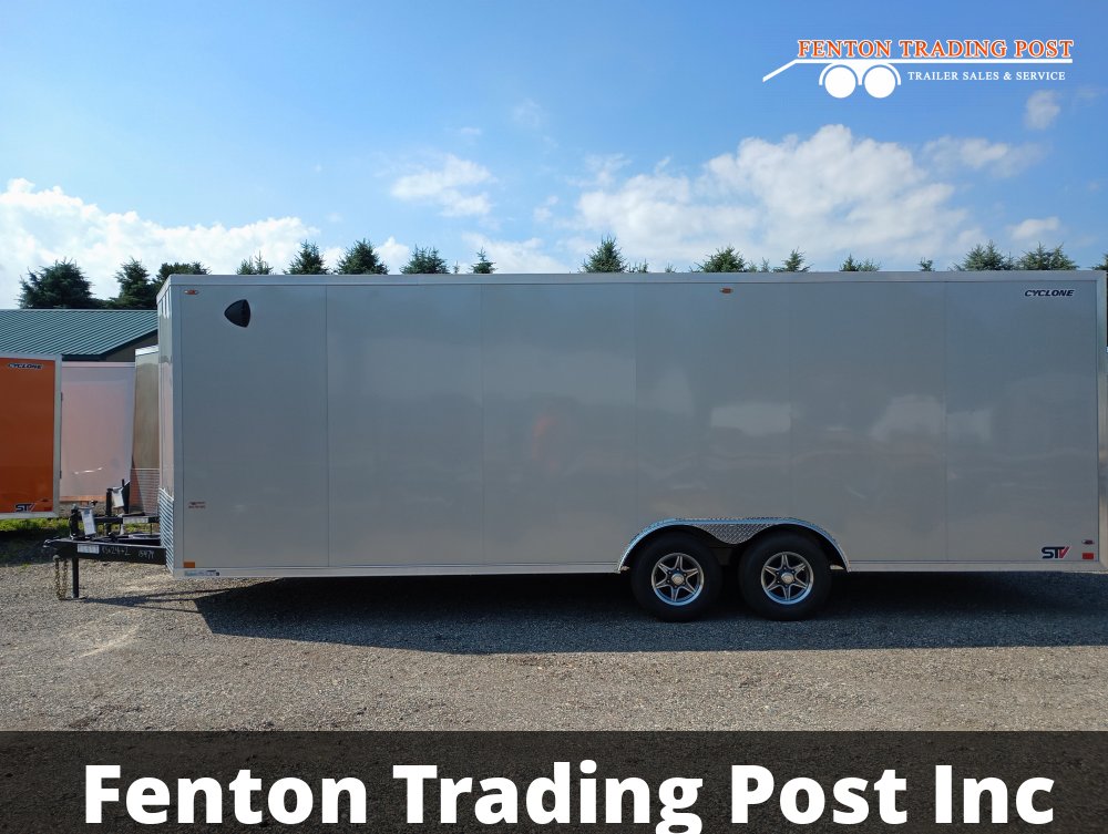 Legend 8.5x26 10K Cyclone (8.5x24' Box + 2' V-Nose) - 8.5X26STVTA52 Enclosed Car Hauler