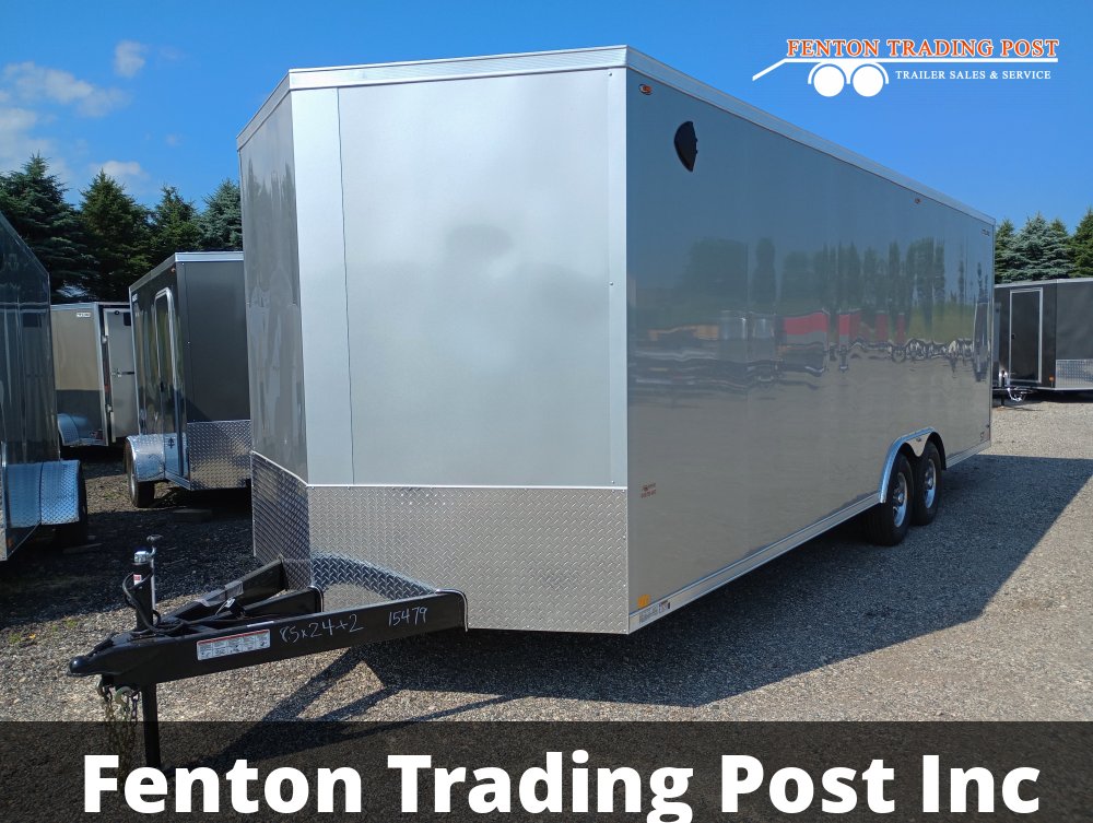 Legend 8.5x26 10K Cyclone (8.5x24' Box + 2' V-Nose) - 8.5X26STVTA52 Enclosed Car Hauler