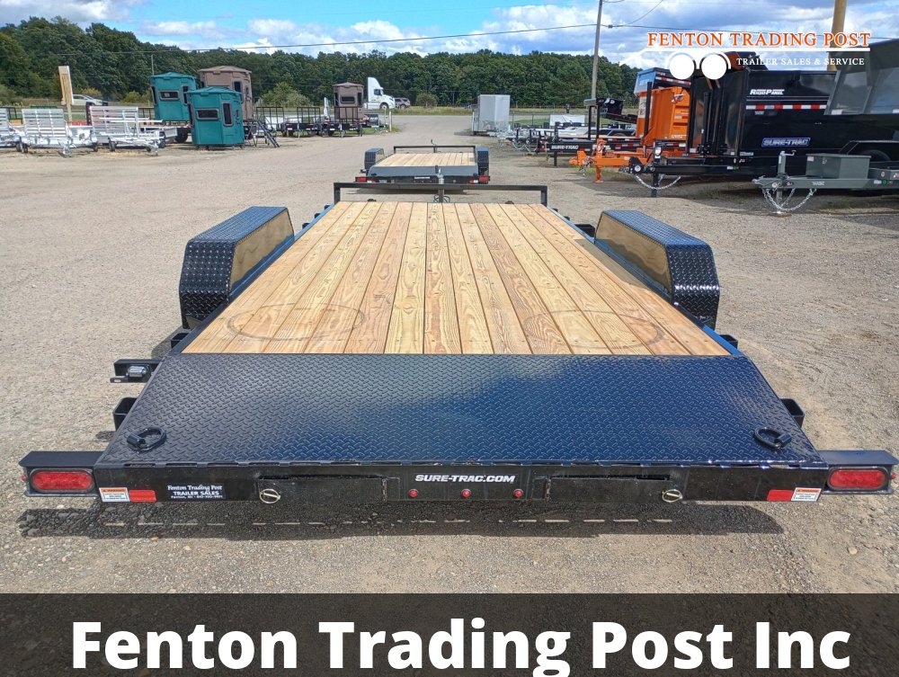 Sure-Trac 7x18 7K C-Channel Car Hauler - ST8218CHW-B-070 Flatbed Car Hauler