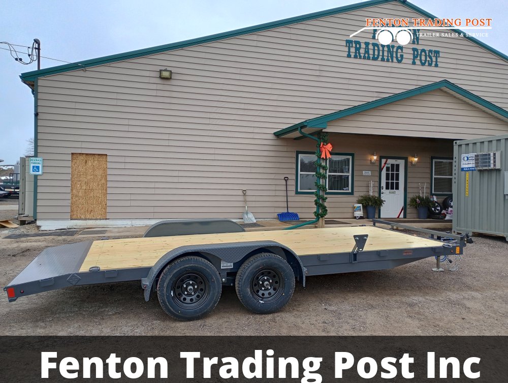 Lamar CE831823 - 7x18 7K Flatbed Car Hauler