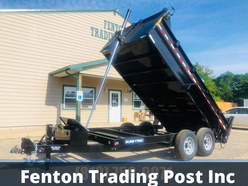 Sure-Trac ST-HTDU8214-140 - 7x14 14K Heavy Duty Low Profile Telescopic Dump