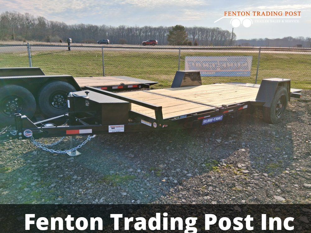 Sure-Trac ST78124SATE-B-100 - 6.5x12+4 (12' Tilt + 4' Front Platform) 10K Tilt Equipment