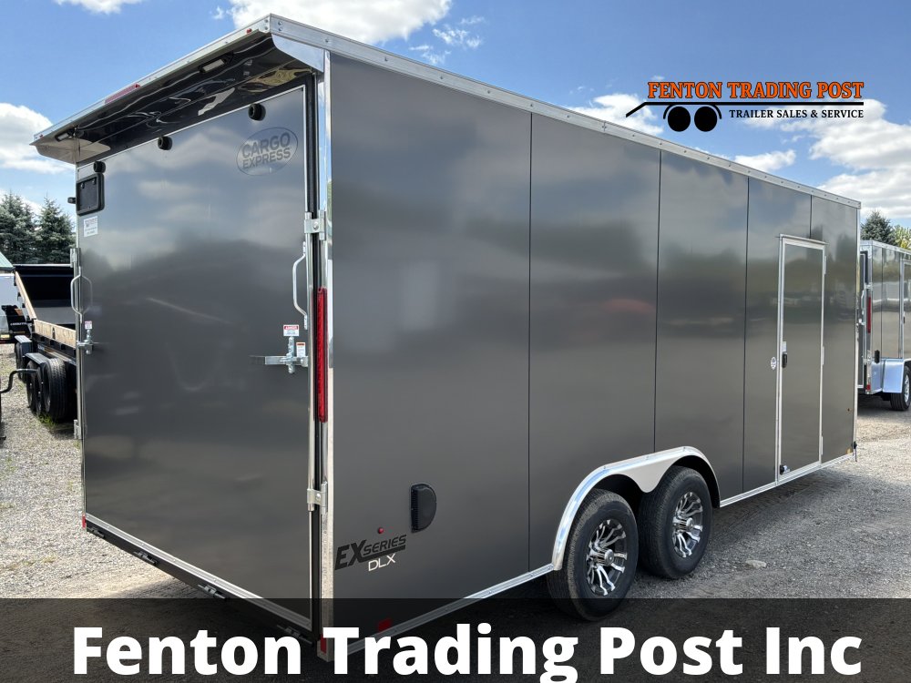 Cargo Express 8.5x20 EX DLX Flat Top V-Nose 10K Enclosed Car Hauler