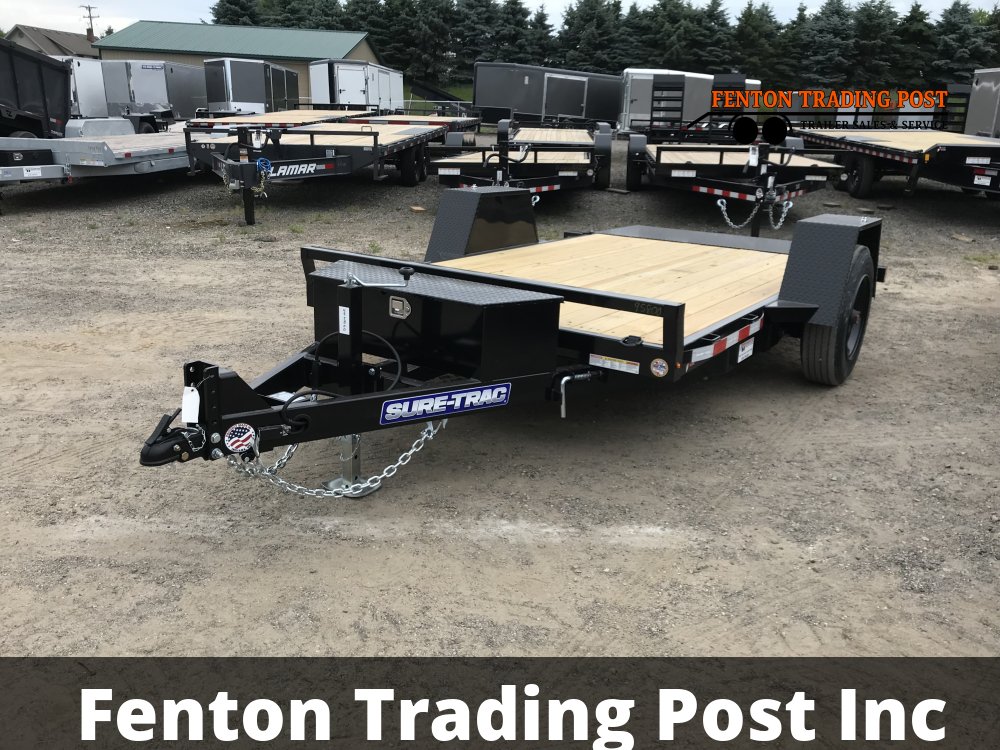 Sure-Trac ST7812SATE-B-100 - 6.5x12 10K Single Axle Tilt Equipment